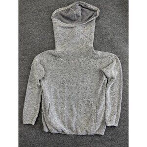 Merrell Sweater Womens Gray Knit Hooded Pullover Front Pocket Cotton Blend